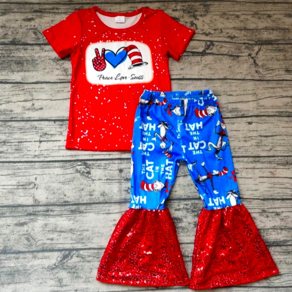 Cat in the Hat 2 Piece Outfit